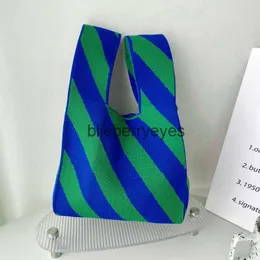 Totes Bag Female Crowd Design Checkerboard Travel Weaving Handbag Tote Bag Handbag17BlieBerryeyes