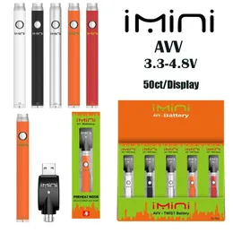 En yeni maksimum önceden ısıtma pil değişken voltaj 380mAh vape pil 510 iplik alt tip C Şarj Tomurcuk Pili