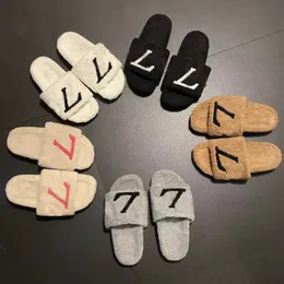 Designer toffel varm inomhus paseo platt komfort flip flops casual anti-slip faux päls kvinnliga glider päls fluffiga lyxiga bekväma tofflor