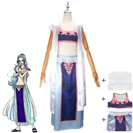 Nefeltari Anime Vivi Miss Mittwoch Cosplay Kostüm Alabasta Prinzessin Familie von sexy Frau Outfit Halloween Rollenspielanzug