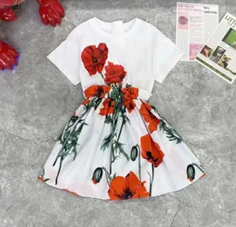 Брендовое дизайнерское платье для девочек, детское праздничное платье принцессы с цветочным рисунком, детская одежда, платье для дня рождения, свадьбы, детская одежда