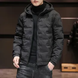 Men s Jackets 2023 Mens Winter Parkas Jacket Casual Loose Big Pockets Down Hooded Solid Outwear Coat Size 5XL 231016