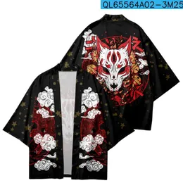 Abbigliamento etnico Harajuku Stampa di moda Kimono giapponese Tradizionale Vintage Streetwear Cardigan Robe Donna Uomo Haori Top Yukata