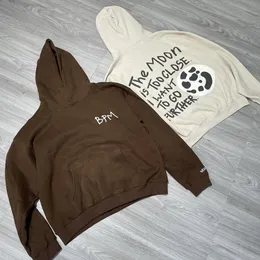 Polar saf pamuk üstleri hoodies erkekler için hoodies rahat baggy unisex köpük çiftler kapüşonlu sweatshirt