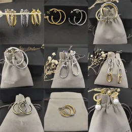 Kolczyki stadninowe obręcze hurtowe luksusowy kryształowy kryształ geometryczny moda moda biżuteria ślubna projektant kolczyków dla kobiet