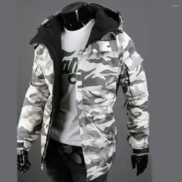 Chaquetas para hombres Abrigo práctico Invierno Manga larga Hombres Estilo militar Ropa exterior Fresco