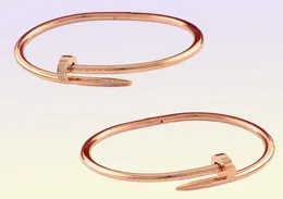 Z tytanem Rose Gold 316L paznokcie stali nierdzewnej uwielbiają bransoletki bransoletki i kobiety uwielbia biżuterię ślubną8709194