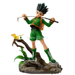 Brinquedos de dedo 28cm caçador x caçador anime figura gon freecss killua zoldyck figura de ação gon freecss figura kurapika estatueta modelo boneca brinquedo