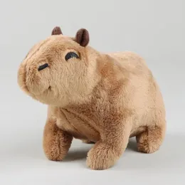Plush Dolls 18-30cm Capybara Simulation Capibara Anime Fluffty Toy Stuffed Animals Soft Doll Children Birthday Gift Sending Sticker 231016