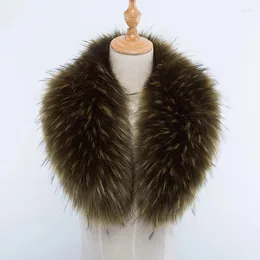 Scarves Women Faux Fur Collar For Hood Winter Warm Furry Strips Fake Trim Collars Hairy Necks Scarf Shawl Parkas Coat Decor