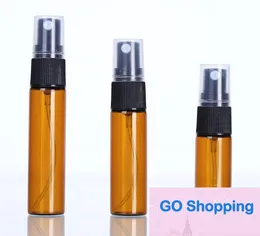 All-Match Amber Glass Spray Bottle With Cosmetic Skin Care Atomizer för eliquid spray påfyllbar flaska 3 ml 5 ml 10 ml mini rese storlek behållare