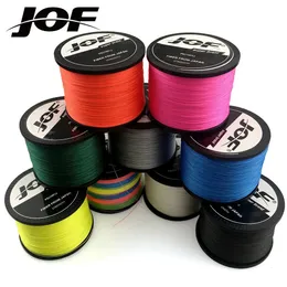 Linha de trança jof pe linha de pesca de fio trançado 4 fios 1000m 500m japão forte linha de pesca de fibra multifilamento 0.10mm-0.70mm 231016