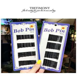 2880pcs Lot Black Clips Plated Thin U Shape 5cm Hair Bobby Pin Metal Barrette3436
