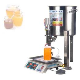 0.3-0.8Mpa Flow Weighing Type Fully Automatic Dispensing Filling Machine Honey Sesame Sauce Edible Oil Glue Viscous Liquid