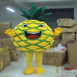 2019 novo desconto de fábrica abacaxi frutas marca novo traje da mascote roupa completa fantasia vestido mascote traje completo outfit223z