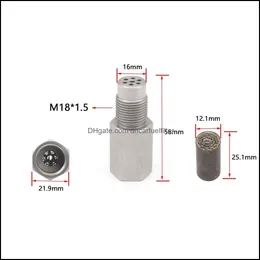 자동차 센서 체크 엔진 조명 O2 산소 센서 스페이서 M18 X 1.5 셀 제거기 미니 촉매 시뮬레이터 304 스테인레스 스틸 어댑터 M18X DHSWV