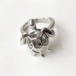 {Anello a gabbia} Può aprire e contenere anello a gabbia con perle di cristallo di perle da 8 mm Montaggio ad anello con tartaruga di dimensioni regolabili da 18 kgp3090