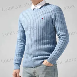 Suéter masculino de alta qualidade outono inverno pulôveres suéteres 100% algodão suéter de malha macio casual pull homme vetement homme jerseys 8519 t231016