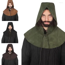 Halsdukar Cowl Medieval Short Cloak Knight Cosplay Role Spelar 57BD