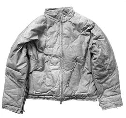 Мужские куртки, осенне-зимние мужские куртки с нерегулярной обрезкой, стереоскопическая рулонная линия, хлопковая куртка с несколькими молниями, винтажное утепленное пальто, мужское