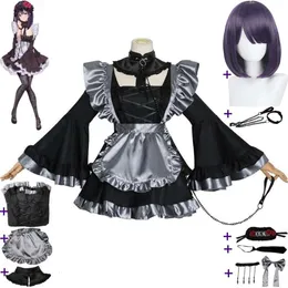 Cosplay anime moja ubieranie się kochanie Kitagawa Marin cos Nazwa Kuroe Shizuku Cosplay Costume Perg Black Maid Mundur Halloween Suit