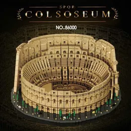 كتل في الأسهم 9036pcs 86000 سلسلة أفلام الهندسة المعمارية مدينة إيطاليا رومانية كولوسيوم لبنات بناء 10276 الطوب أطفال ألعاب Q231016