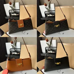 2023 News Designer Bags Handbag Classic Interlaced Letter Elements Gold Label Chain Panel Leather Underarm Bag Shoulder Handbag Women's Bag 01