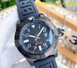 U1 Bretiling Роскошные новые мужские часы Ocean с вращающимся безелем Superocean черные, синие резиновые часы из нержавеющей стали с сапфировым стеклом с автоматическим механическим механизмом