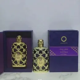 Orientica Royal Amber Fragrance 80ml Velvet Gold Oud Saffron Amber Rouge Luxries Designer Köln parfym för kvinnor Lady Girls Parfum Spray Charming doft