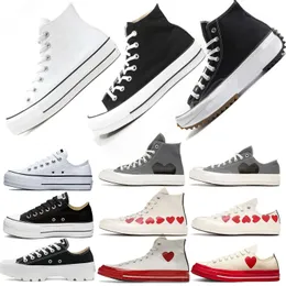 Tasarımcı Sneakers Tuval Ayakkabı Erkekler Platform Kadın Ayakkabı Kalın Alt Sıradan Ayakkabı Bahar ve Sonbahar Klasik Erkek Tasarımcı Ayakkabı Üçlü Siyah Beyaz Günlük Ayakkabı