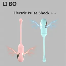 Electric Pulse Shock Vibrator Ben Wa Ball Draw Träning GSPOT vibrerande äggapp vibrator fjärrkontroll sexleksaker för par5490801