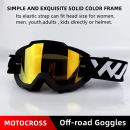 Outdoor Eyewear Motorcycle Off road Goggles For Motocross MTB Cycling Glasses ATV MX Ski Sport Dirt Bike Racing Sunglasses 231017