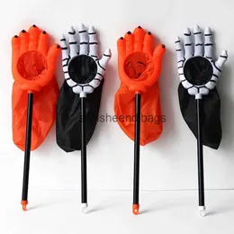 Bolsas de embreagem bolsas de halloween transversal halloween mão engraçada truque de grande capacidade ou tratamento infantil açúcar halloween fester bagstylisheendibags