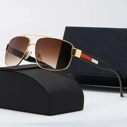 5B64 Designer-Sonnenbrille, Herrenbrille, Metall-Sonnenbrille, blendfrei, Retro-Herren-Sonnenbrille, europäische und amerikanische quadratische Sonnenbrille, Metallrahmen-Brille