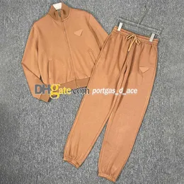 Décontracté femmes sweat pantalons de survêtement ensemble femme fermeture éclair survêtement printemps automne sweats à capuche pull hauts Jogging Pants291G