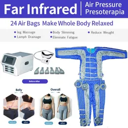 Máquina de emagrecimento pressão onda ar calor distante presoterapia corpo emagrecimento remoção gordura massagem drenagem linfática machine456