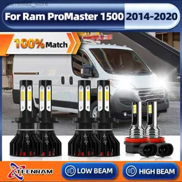 Bilens bakljus H7 bil LED-strålkastare BULB 360W 60000LM CANBUS AUTO Strålkastare H11 Fog Light for Ram Promaster 1500 2014-2016 2017 2018 2019 2020 Q231017