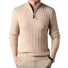 Suéter masculino de alta qualidade outono suéter masculino moda casual o-pescoço emendado pulôveres de malha masculino inverno quente masculino