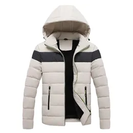 Męskie Parkas Wysokiej jakości swobodny druk wyściełane płaszcze dla mężczyzn grube ciepłe ubrania zimowe Erkek Mont 231017