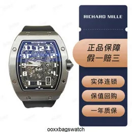 Richardmillie Wrist Watch Mens Automatic Swiss Watches Richardmillie Mens Series RM6701TI Titanium Alloy Limited Edition Mens Fashion Leisure Sport Mekan HBG6