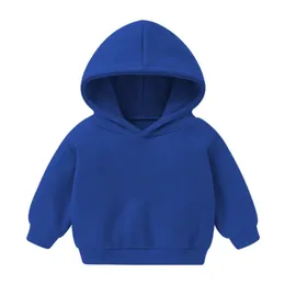 Pullover Hoodie Moletom Autumn Winter Fleece Sweatshirt Children's Clothing Boys tröja Skjorta Girl Fashion Cloths Solid Color Sudaderas 231017