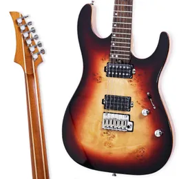 Boyaziqi BZK-024エレクトリックギター、ステンレス鋼フレット、プッシュプルボリュームコントロール、マホガニーボディトップ
