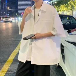 Camicie casual da uomo Abbigliamento bello da uomo Estate traspirante Cool Streetwear All-match Moda giapponese elegante Baggy Teens Gentle Chic