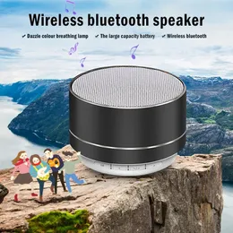 Przenośne głośniki A10 Mini Bluetooth Wireless subwoofer stereo muzyczny odtwarzacz LED LED Loadspeaker Wsparcie HandsFree Call FM SD TF CARD 231017