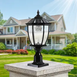 Solar Column Headlights With Dimmable LED