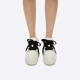 Designer-Schuhe SMFK Big Teeth Skateboarding-Schuhe Qin Lan's Same Casual Small White Shoes Thick Sole Low Top Shoes