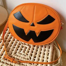 Cross Body 2023 Cartoon Divertente Borsa a tracolla con zucca Borsa a tracolla Little Devil di Halloween Borse in pelle creativestylisheendibags