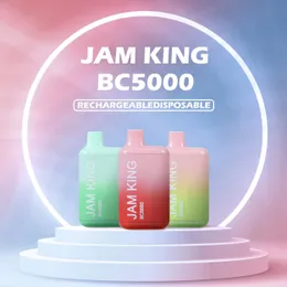 Original Jam King BC5000 13 ml Förspillad ECIG vs Elf Bar Bang Vape Disponible Cigarett smak Uppladdningsbar 650mAh Battery Vaper 9K 9000 12K 12000 10000 2800