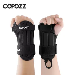 肘膝パッドCopozz Skiing Wrist Guard Hand Snowboard Protection Roller Skating Wrist Support Jym Ski Palm Protector for Men Children 231016