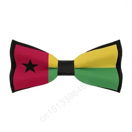 Bow Ties Polyester Guinea-Bissau Flag Bowtie For Men Fashion Casual Men's Cravat Neckwear Wedding Party Suits Tie